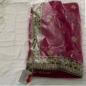 Mirchi Saree Purple and Black